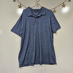 Cotton & Co. Mens XLarge Heathered Soft Polo Golf Breathable Moisture Wicking